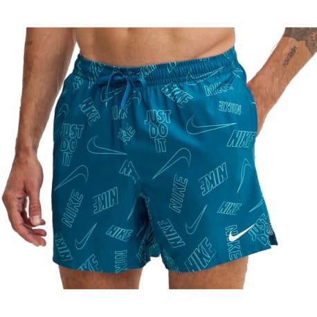 Pánske plavky NIKE SWIM Breaker Tossed Logo 5 GREEN ABYSS