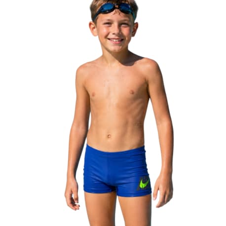 Chlapčenské plavecké boxerky NIKE SWIM Logo Graphic GAME ROYAL