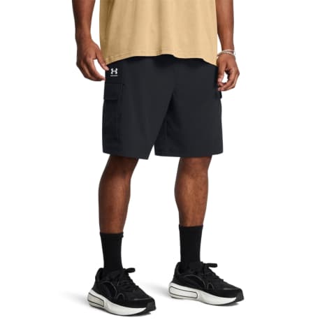 Pánske teplákové kraťasy UNDER ARMOUR UA Vibe Woven Cargo Short-BLK