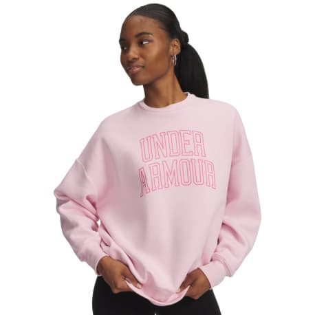 Dámska zateplená mikina UNDER ARMOUR Rival Flc OS Varsity Crew-BLK
