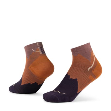 Turistické ponožky BUFF MERINO LIGHTWEIGHT QUARTER SOCK LWQ3 GINGER