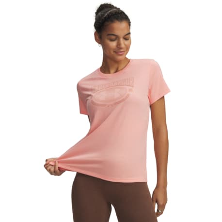 Dámske tričko s krátkym rukávom UNDER ARMOUR UA W VARSITY SS-PNK