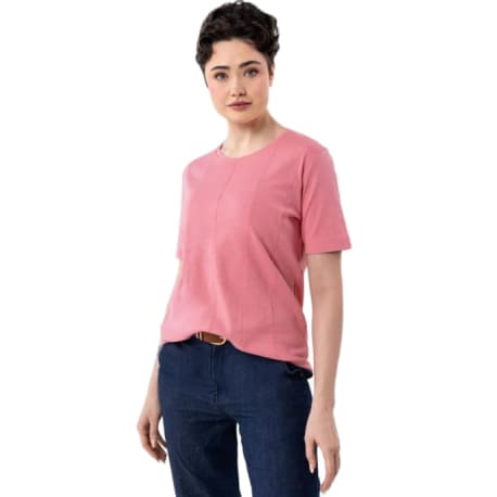 Dámske tričko s krátkym rukávom VOLCANO TM-LUPINA-PINK