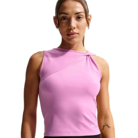Dámske tréningové tričko bez rukávov NIKE Dri-FIT Tank Top W light magenta white