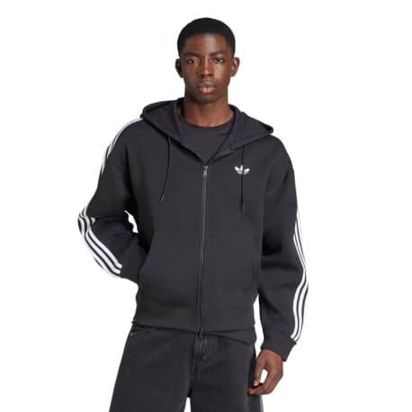 Pánska mikina so zipsom ADIDAS ORIGINALS SPACER HOODIE BLACK