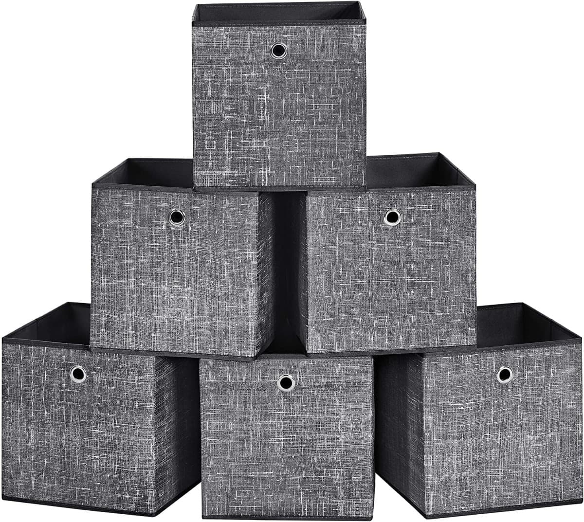 Úložné boxy Fora sivé - 6 kusov