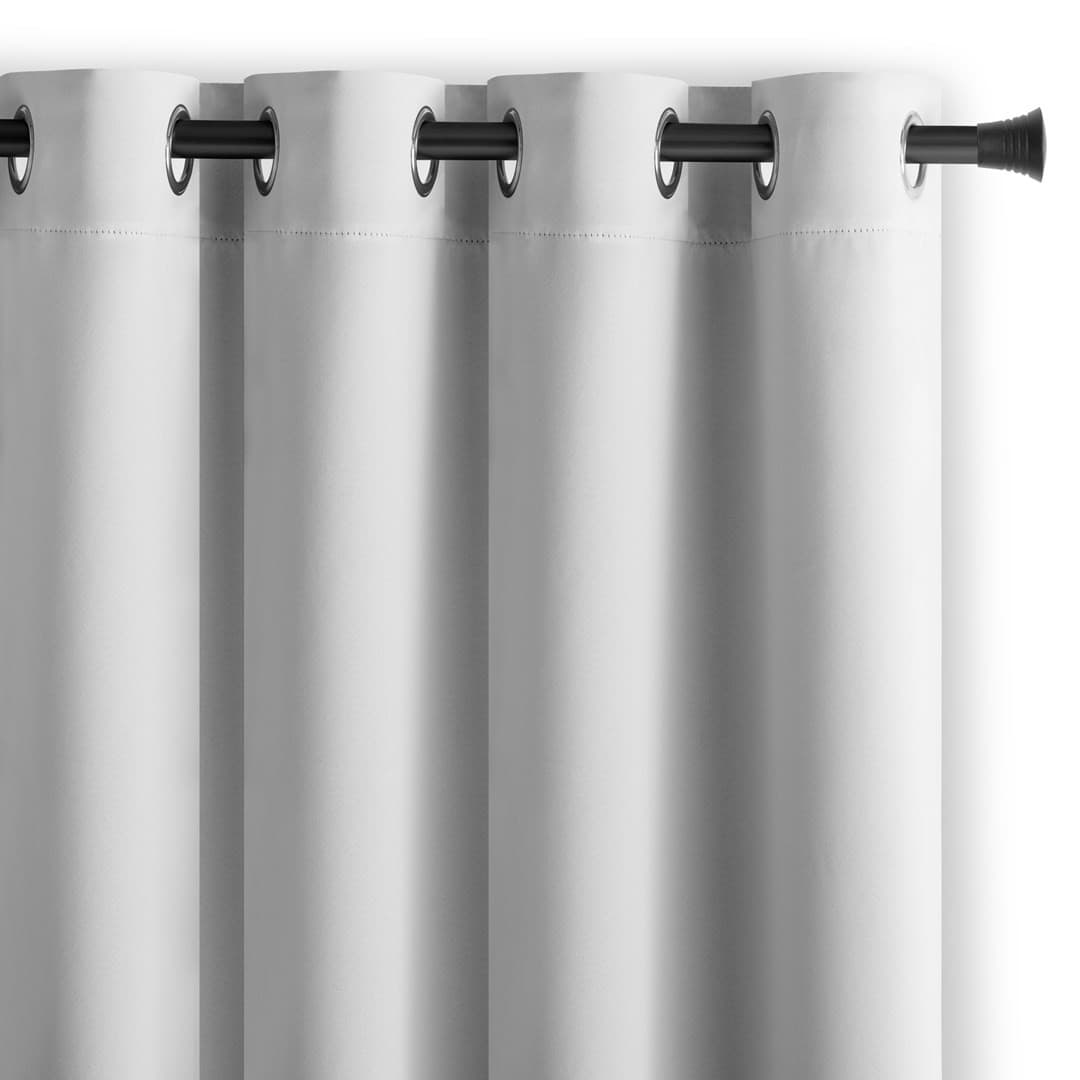 Záves AmeliaHome Blackout s priechodkami 140x270 cm biely