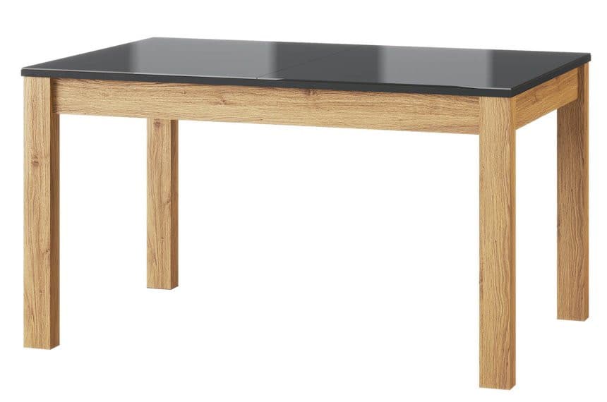 Rozkladací jedálenský stôl Kama II 40 136/210 cm dub Camargue/čierny