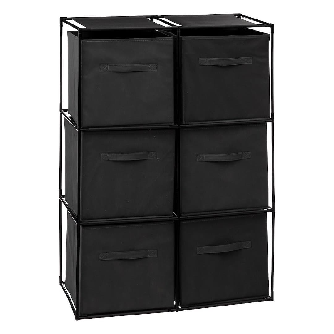 Modulárny regál CUBE 98 cm čierny