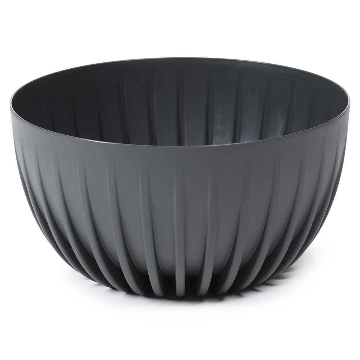 Kvetináč STRIPPED Eco 30x16 cm antracitový