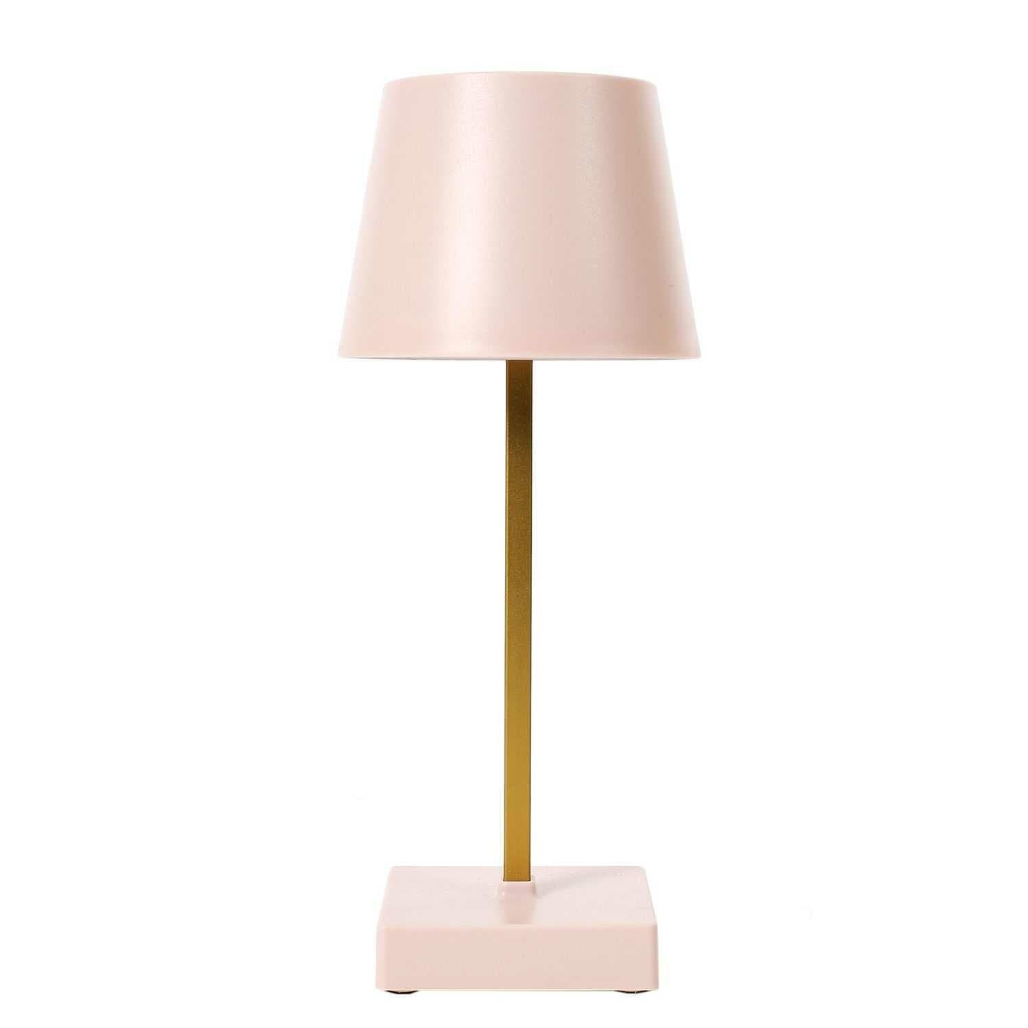 LED lampa STELO TOUCH ružová/zlatá