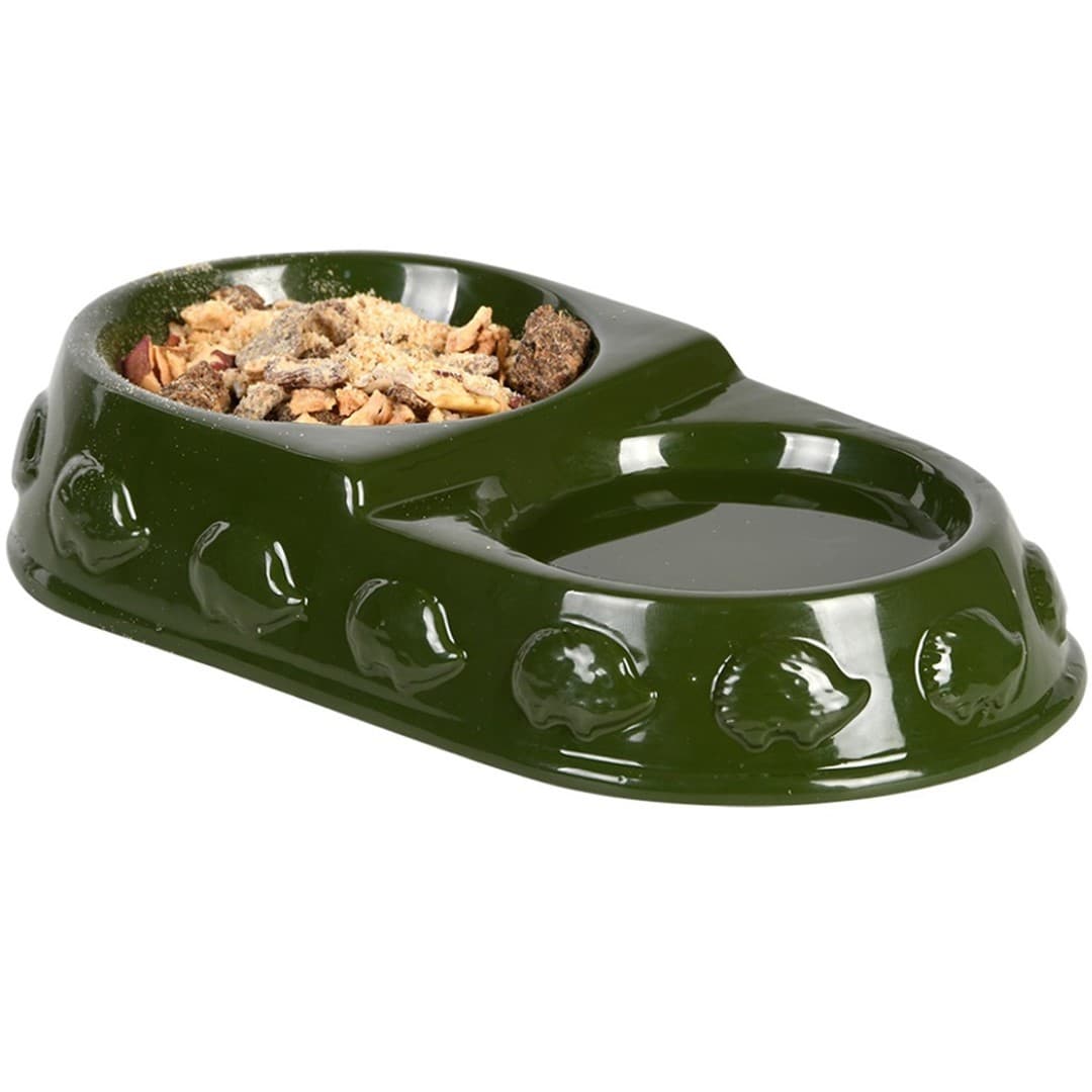 Dvojitá miska pre ježka SPIKYBOWL zelená