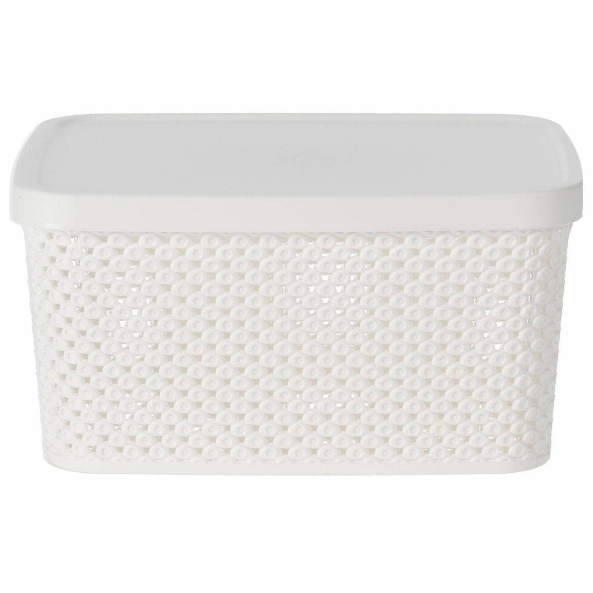 Úložný košík Simple 23 cm biely