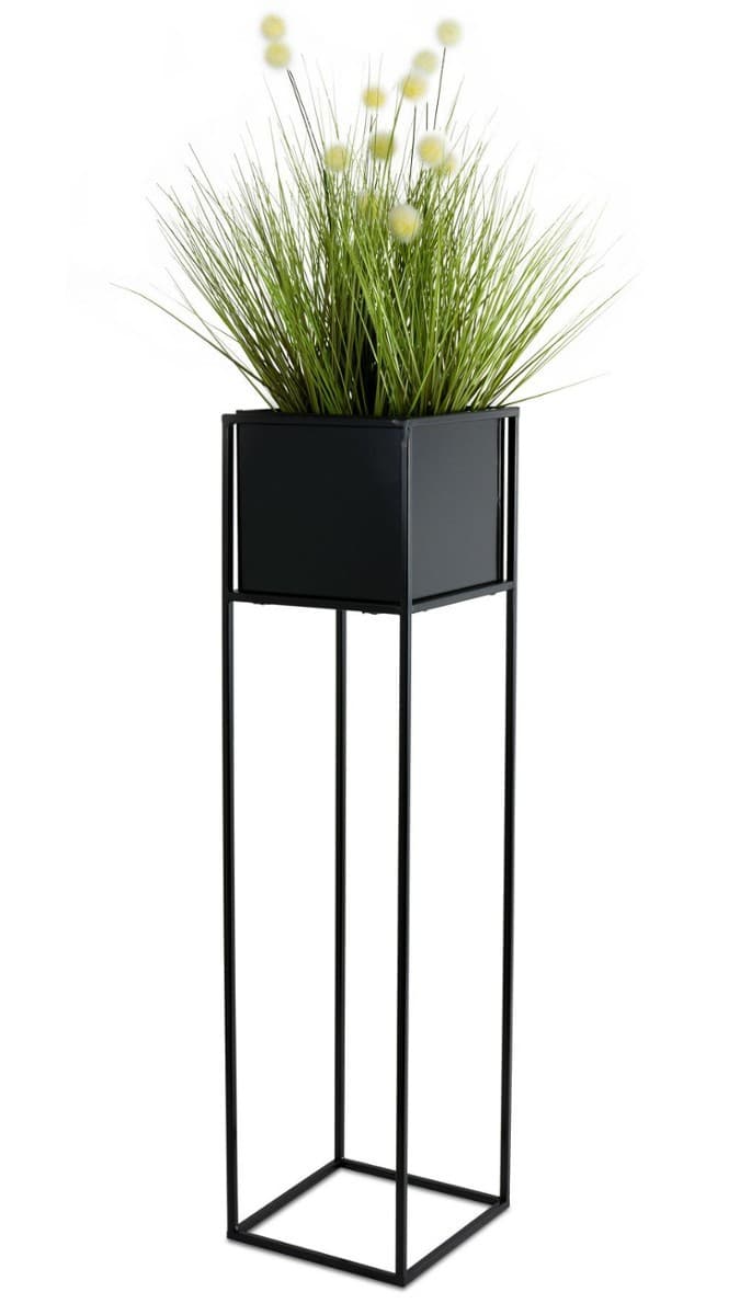 Kvetinový stojan Willa 90 cm čierny