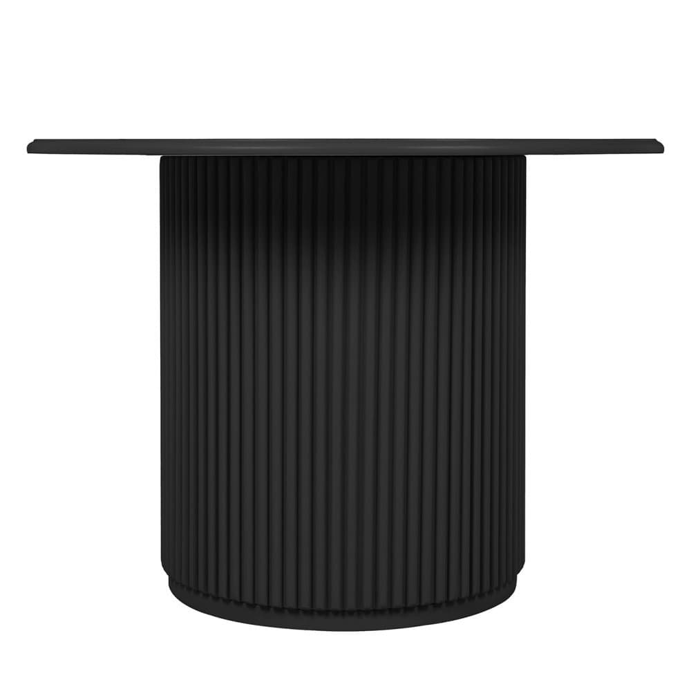 Okrúhly odkladací stolík ROMA 60 cm čierny