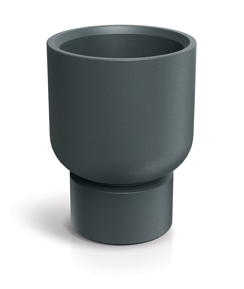 Plastový kvetináč MOLTAS BASE ROUND MIDL 40 cm grafitový