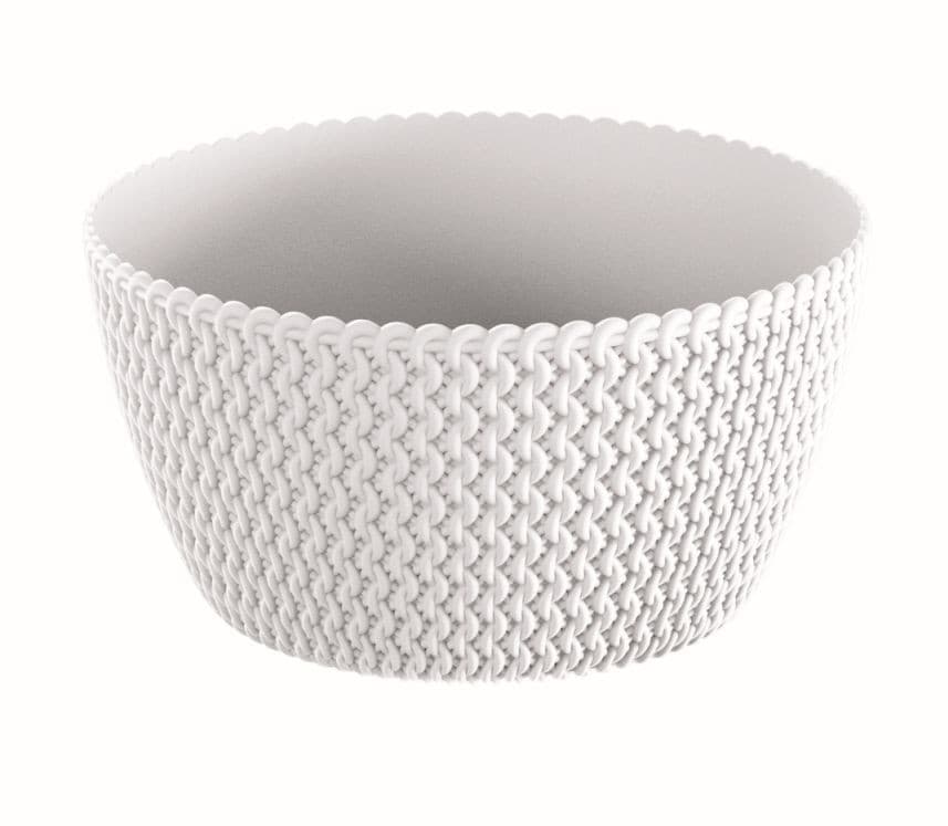 Kvetináč Spliff 23,6 cm biely