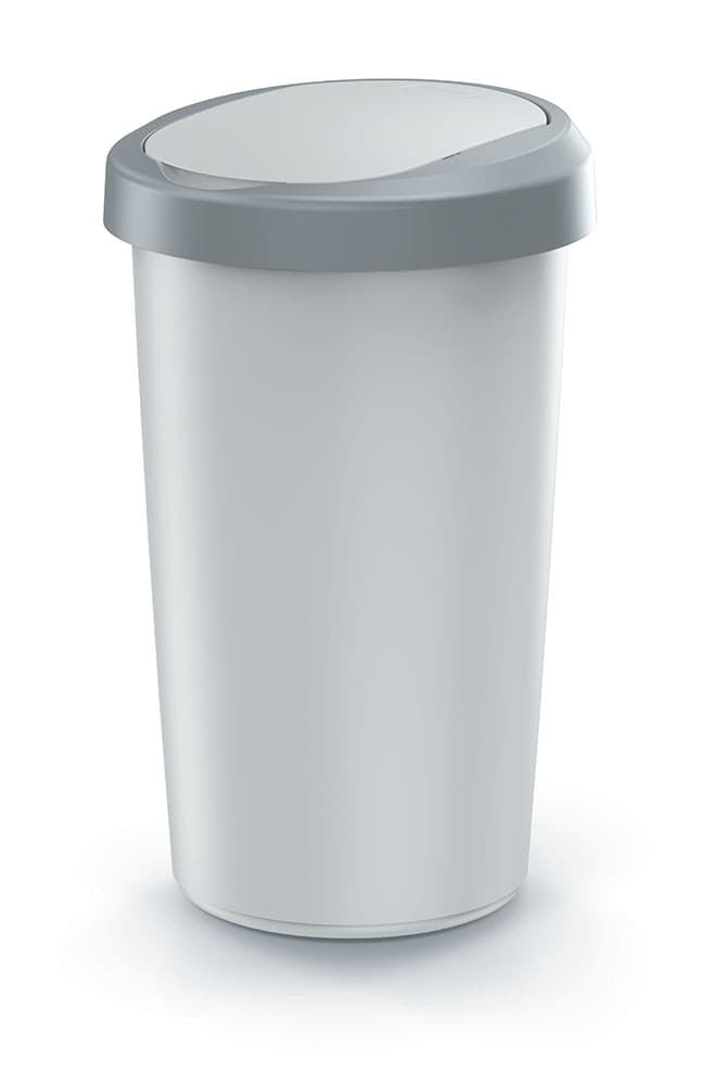 Odpadkový kôš COMPACTO FLAS 50 L popolavo sivý/svetlosivý