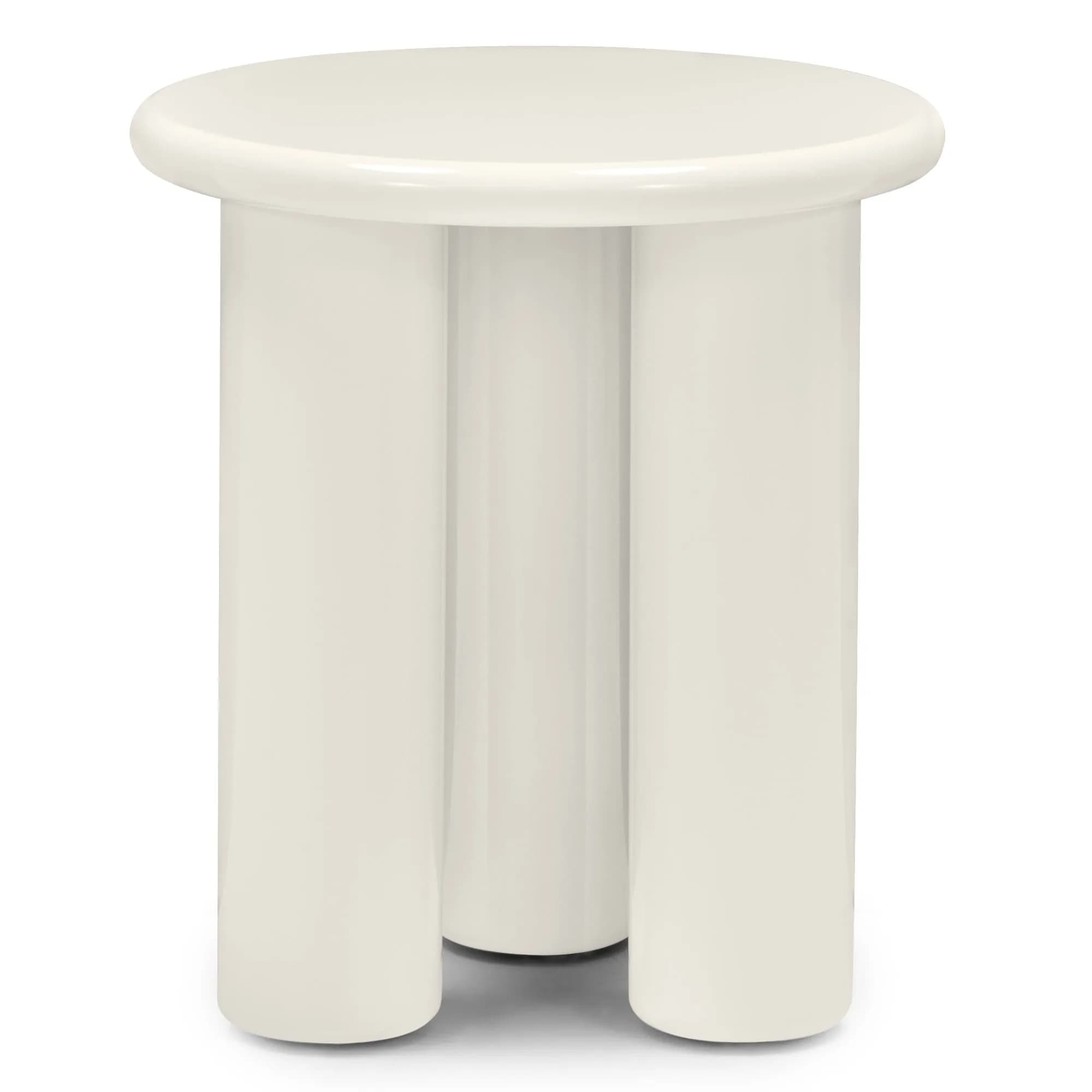 Odkladací stolík Blair 40 cm krémový