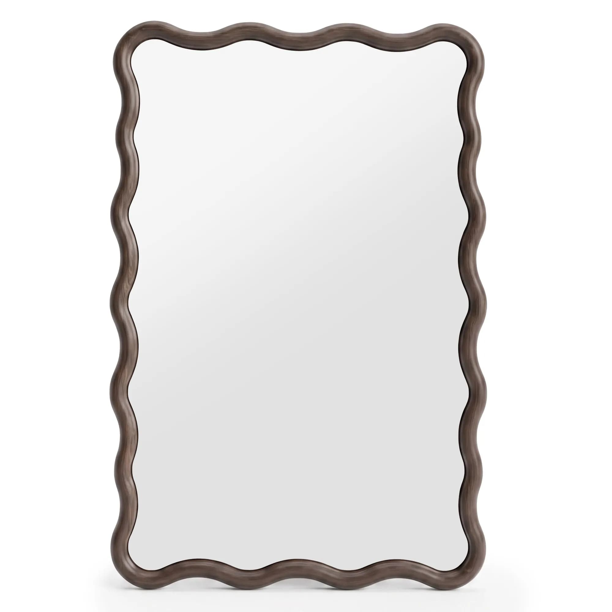 Nástenné zrkadlo Glimmer 120 cm orech tmavý
