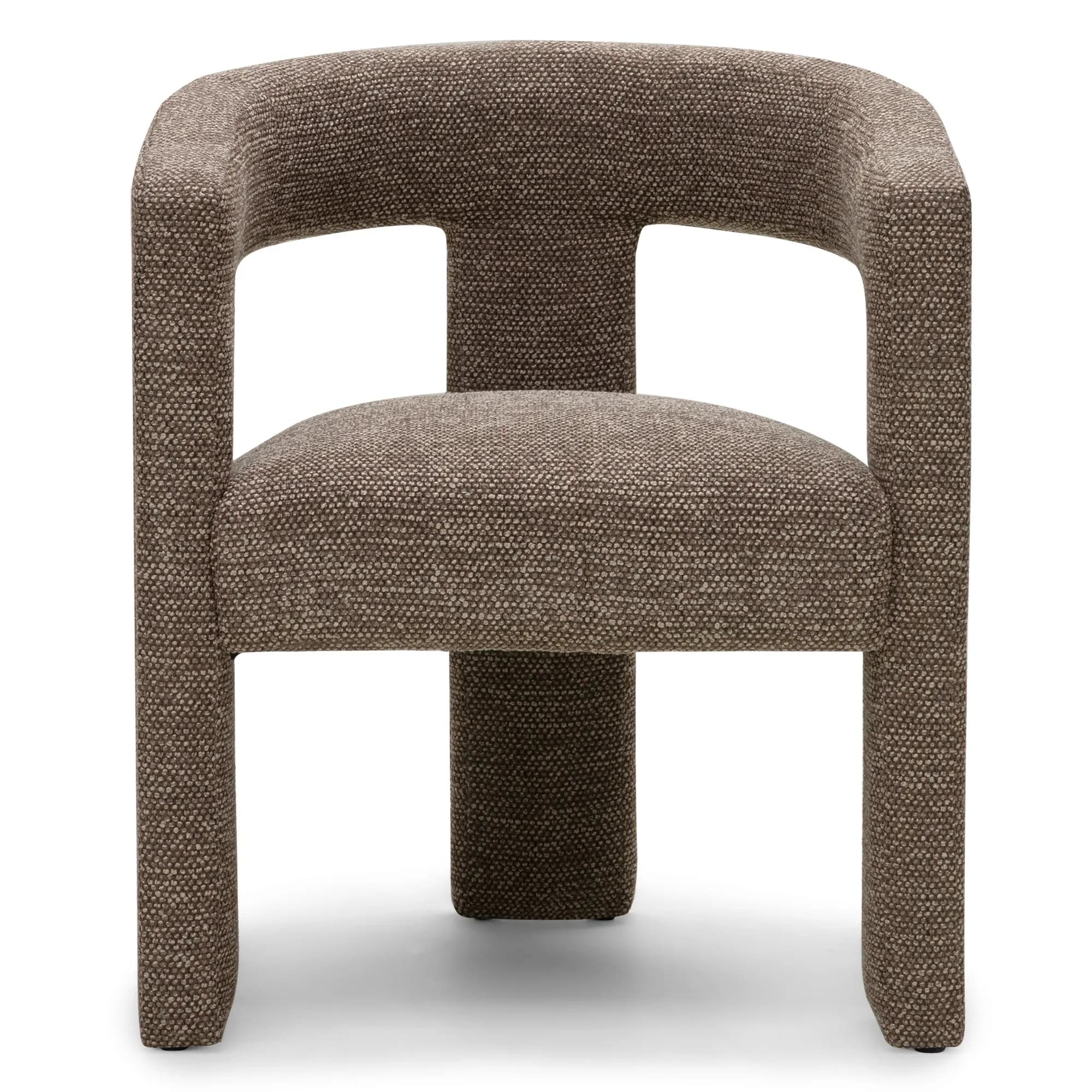 Designové křeslo Lory čokoládové/ecru