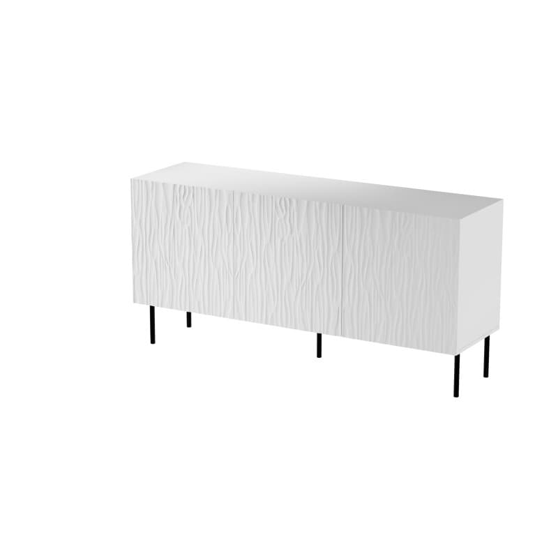 Komoda Jungle 152 cm biela/čierna
