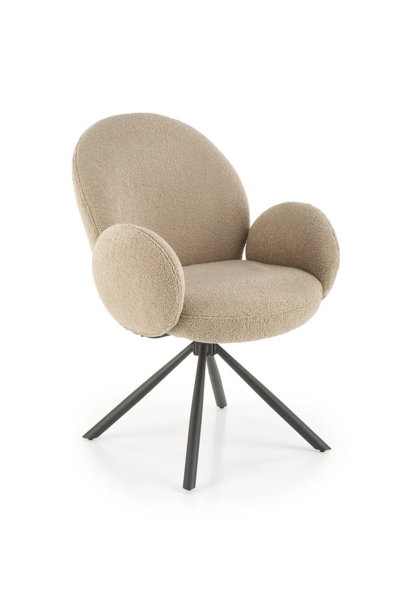 Otočné jedálenské kreslo PORO béžové