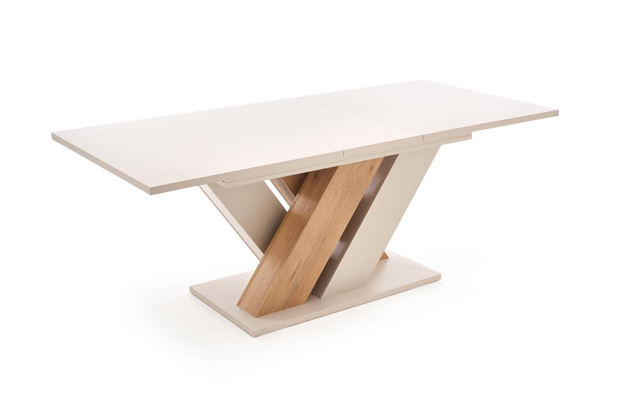 Jedálenský rozkladací stôl Brandon 160/200 cm kašmírový/dub cremona