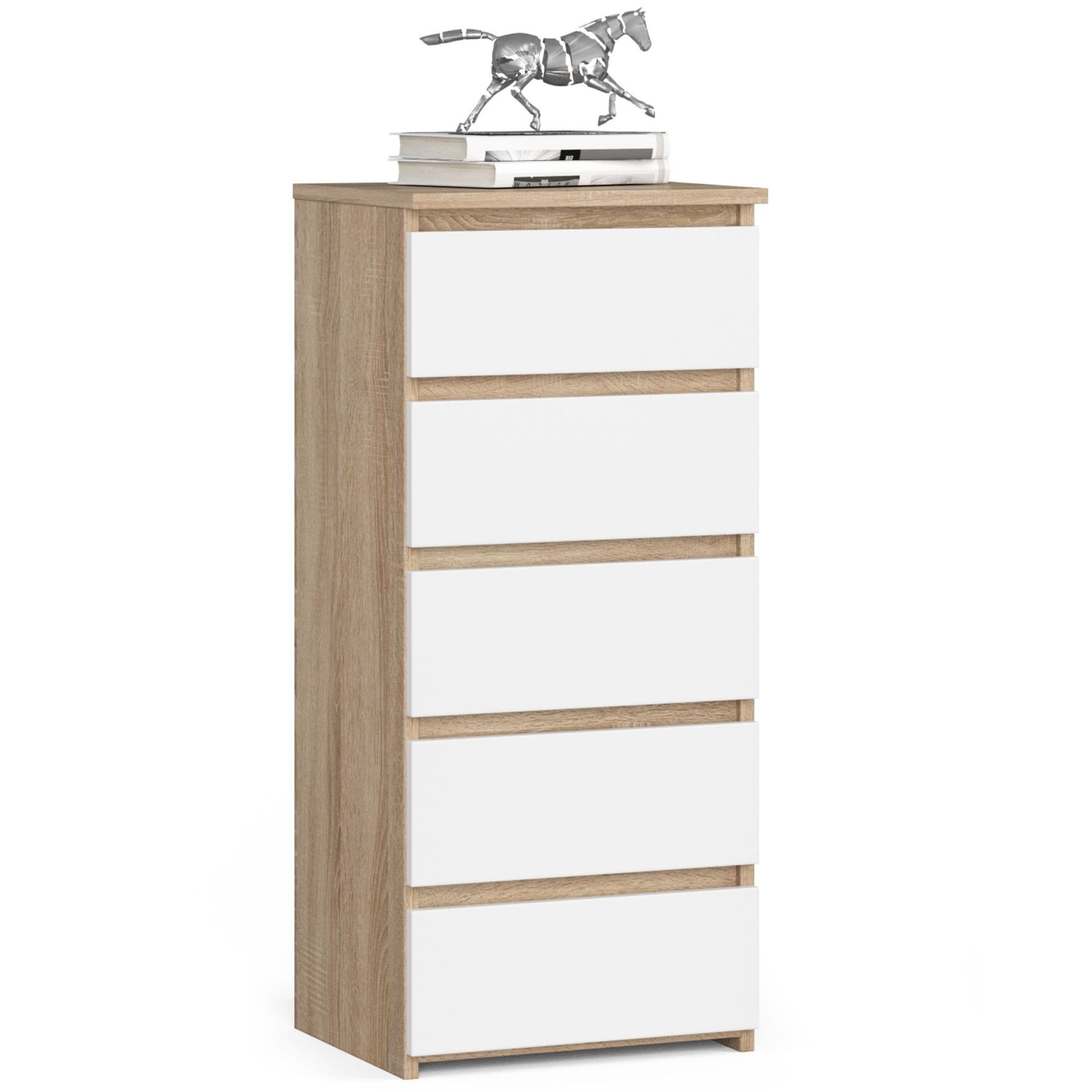 Komoda CL5 40 cm dub sonoma/biela