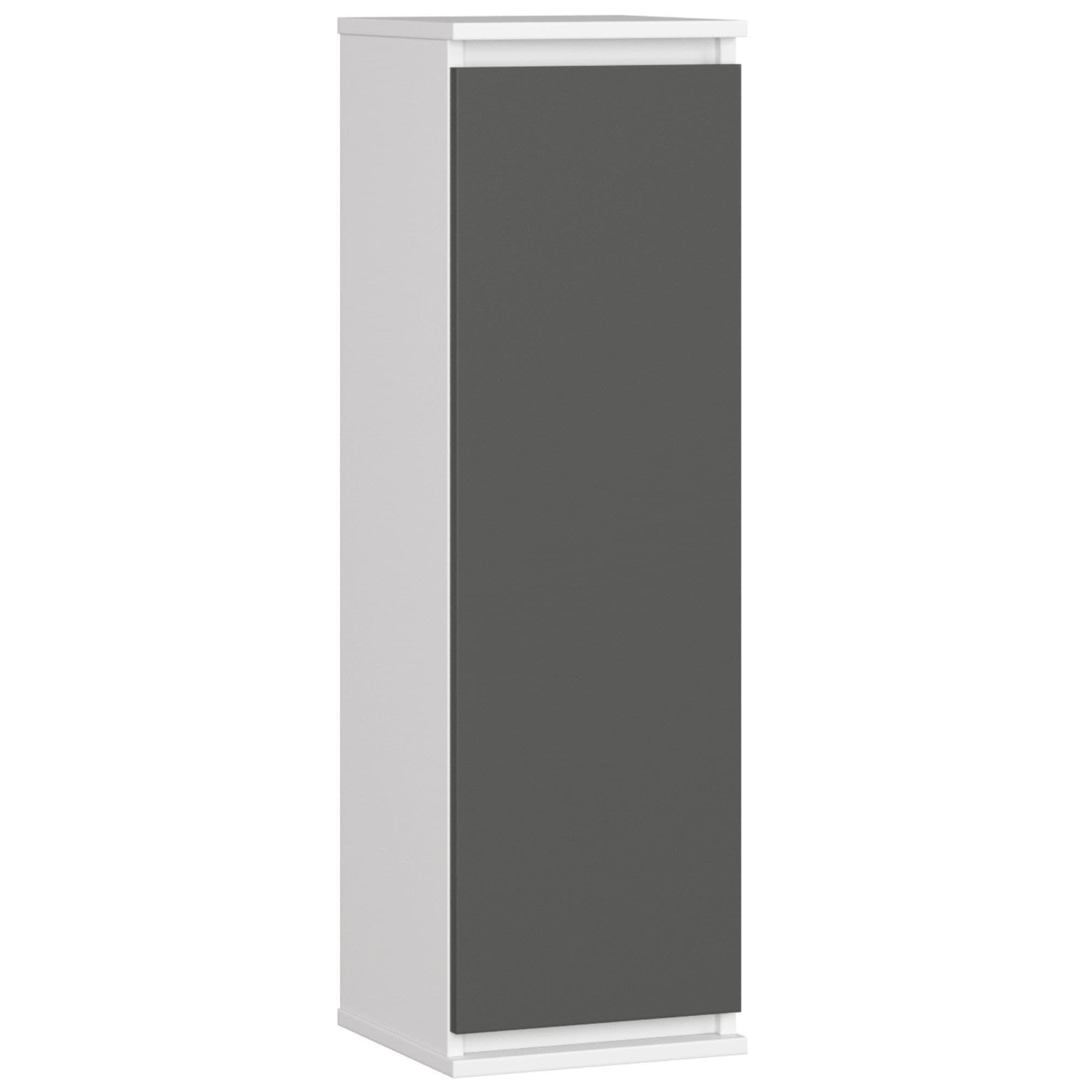 Závesná skrinka STAR 30 cm biela/grafitovo šedá