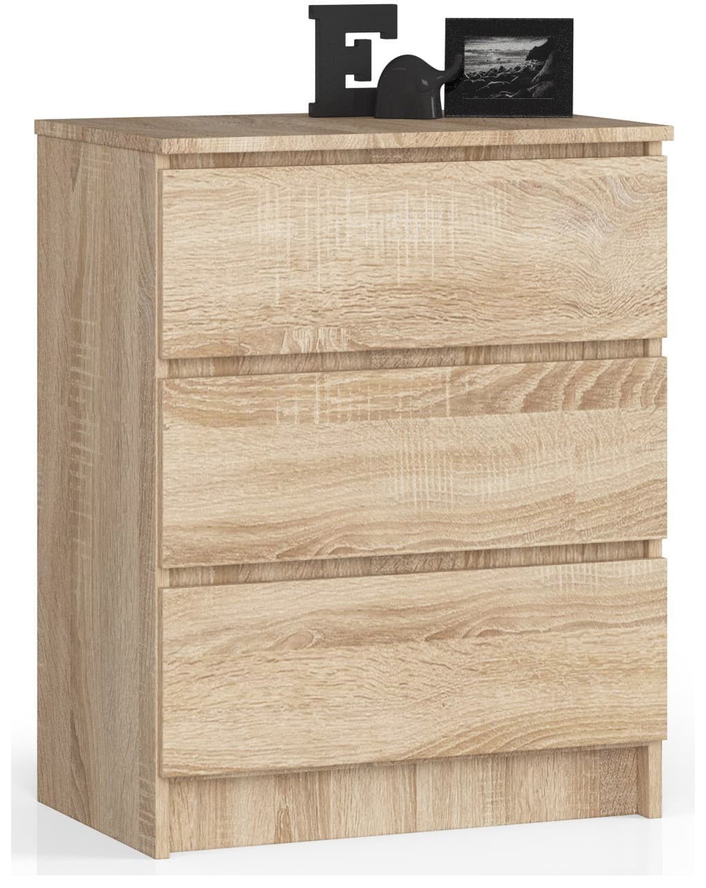 Komoda Kuba 60 cm - 3 zásuvky dub sonoma