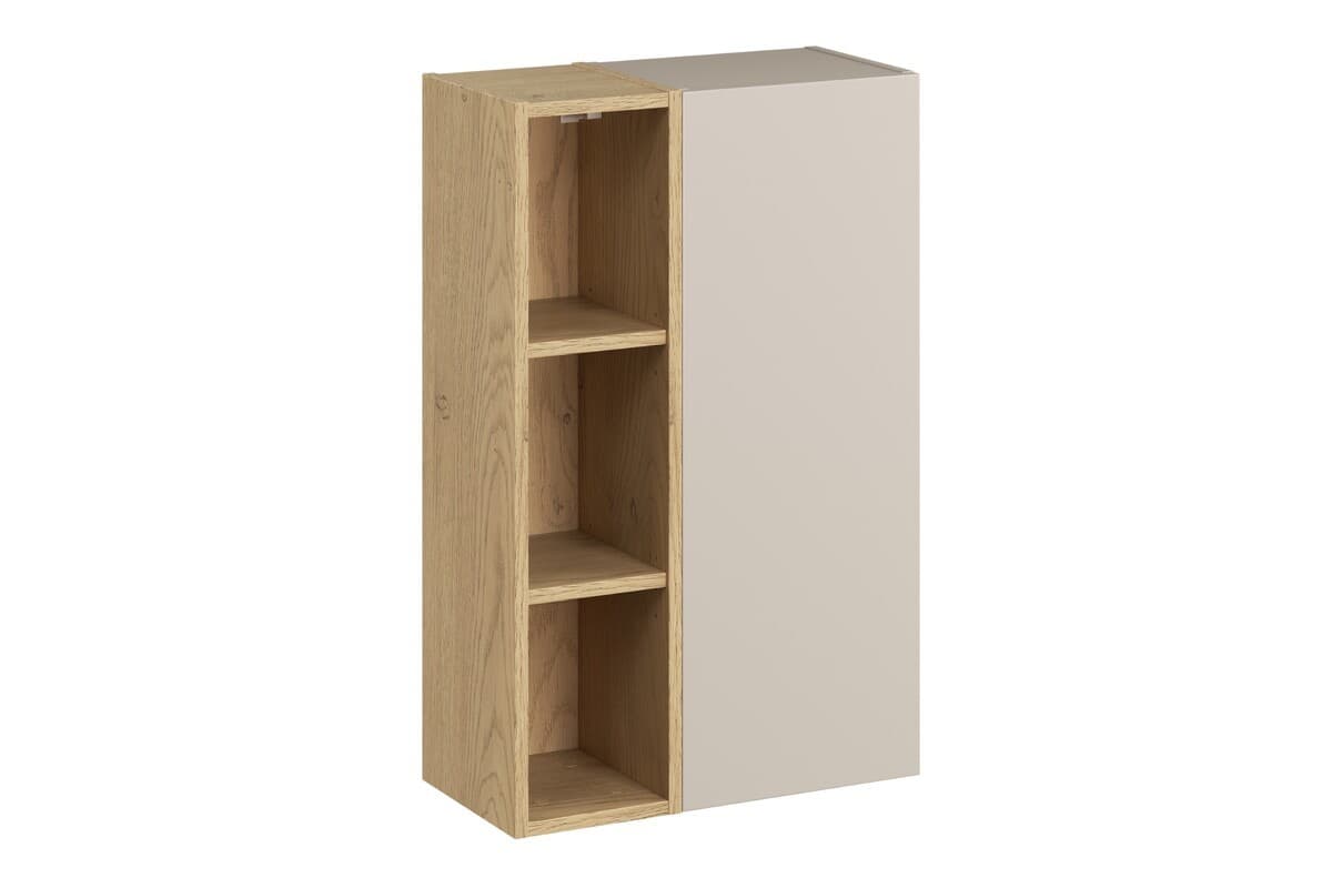 Závesná kúpeľňová skrinka UNI 50 cm kašmírová/dub cremona
