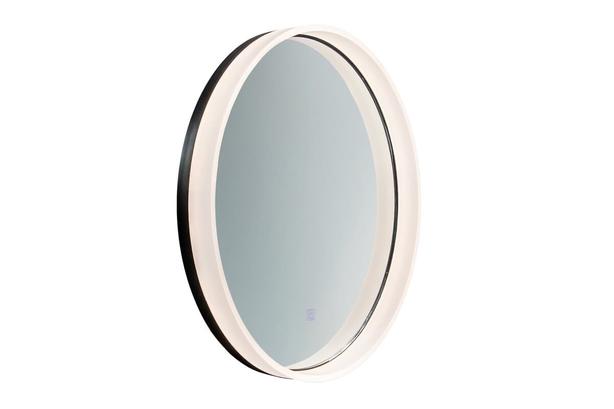 Dotykové nástenné zrkadlo s LED osvetlením ORION 60 cm čierne