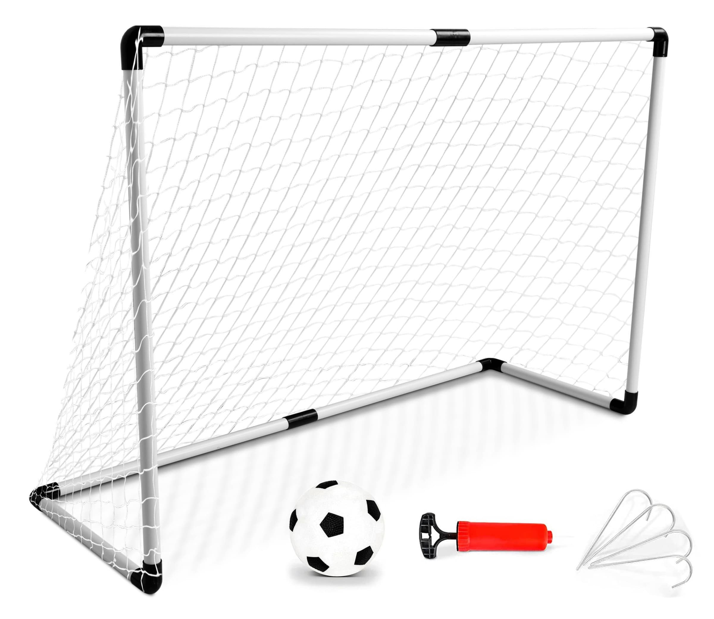 Futbalová bránka s loptičkou MINI 123x84 cm biela