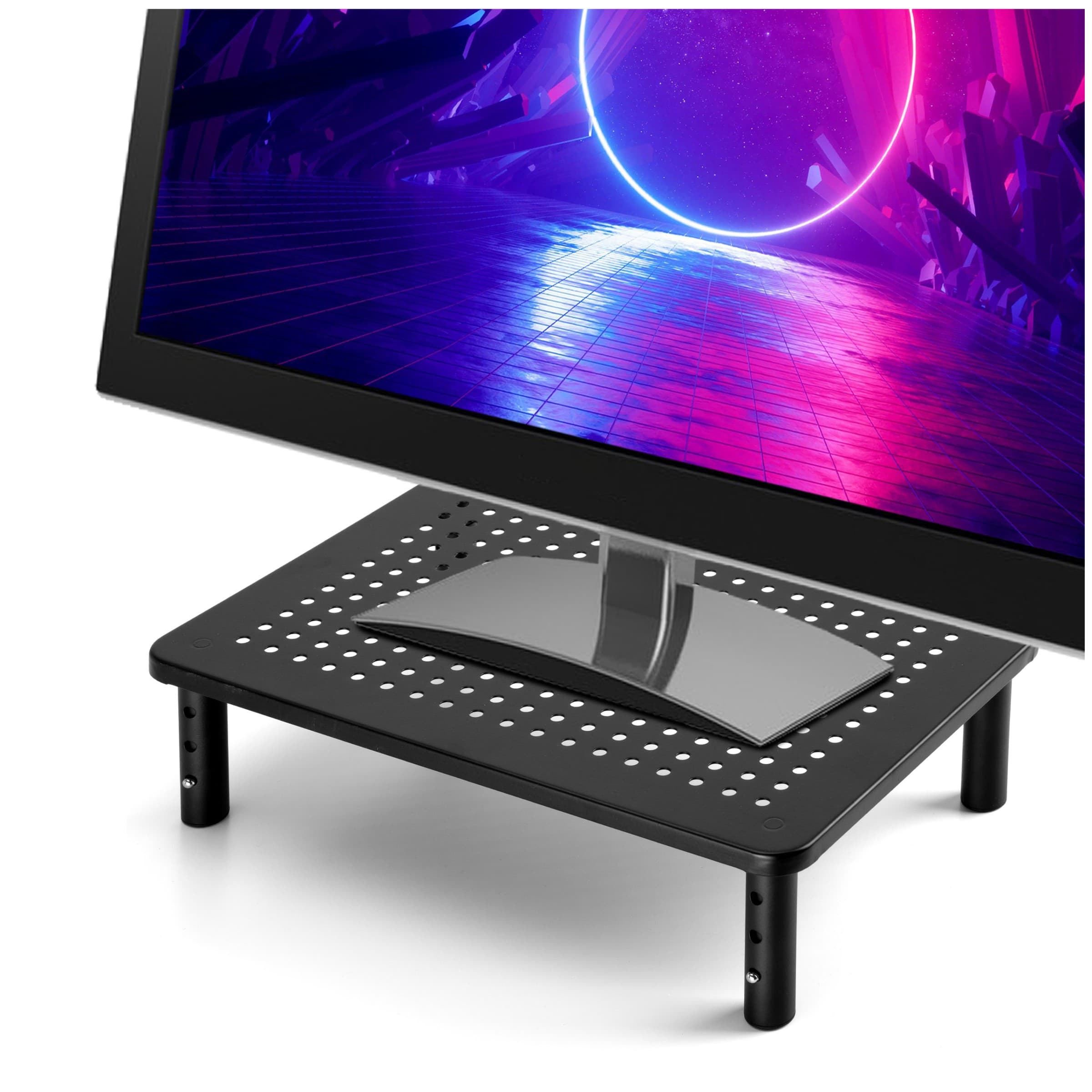 Kovový stojan na monitor Muling čierny
