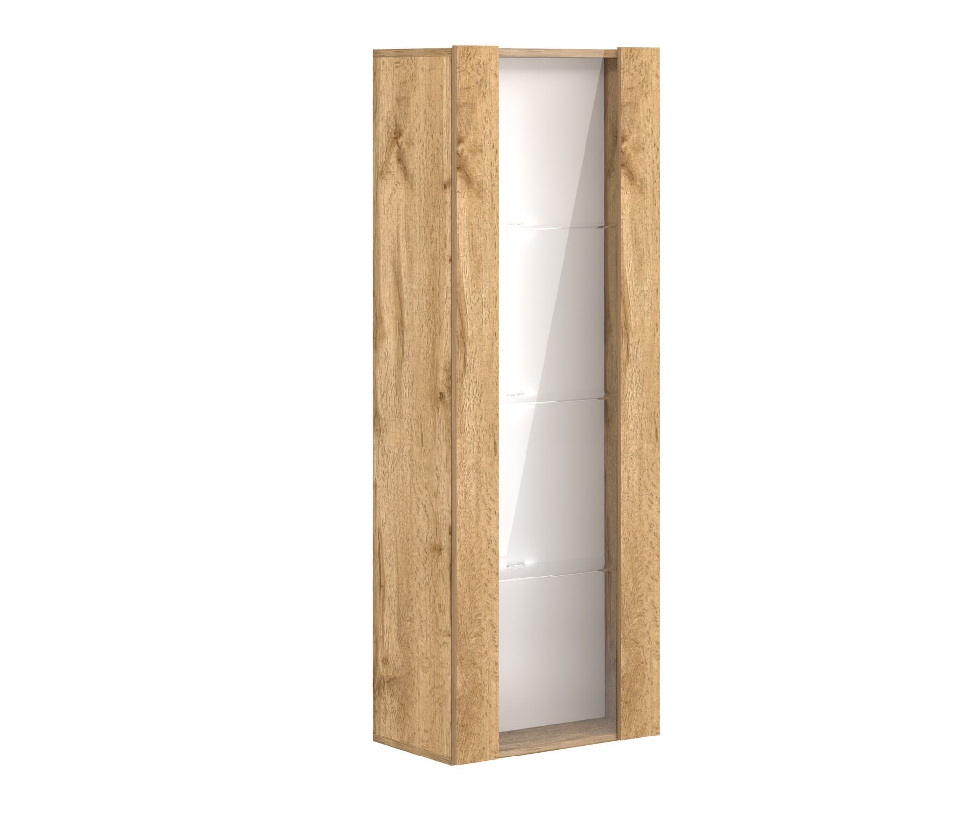 Závesná vitrína Vivien 40 cm s LED osvetlením dub Wotan