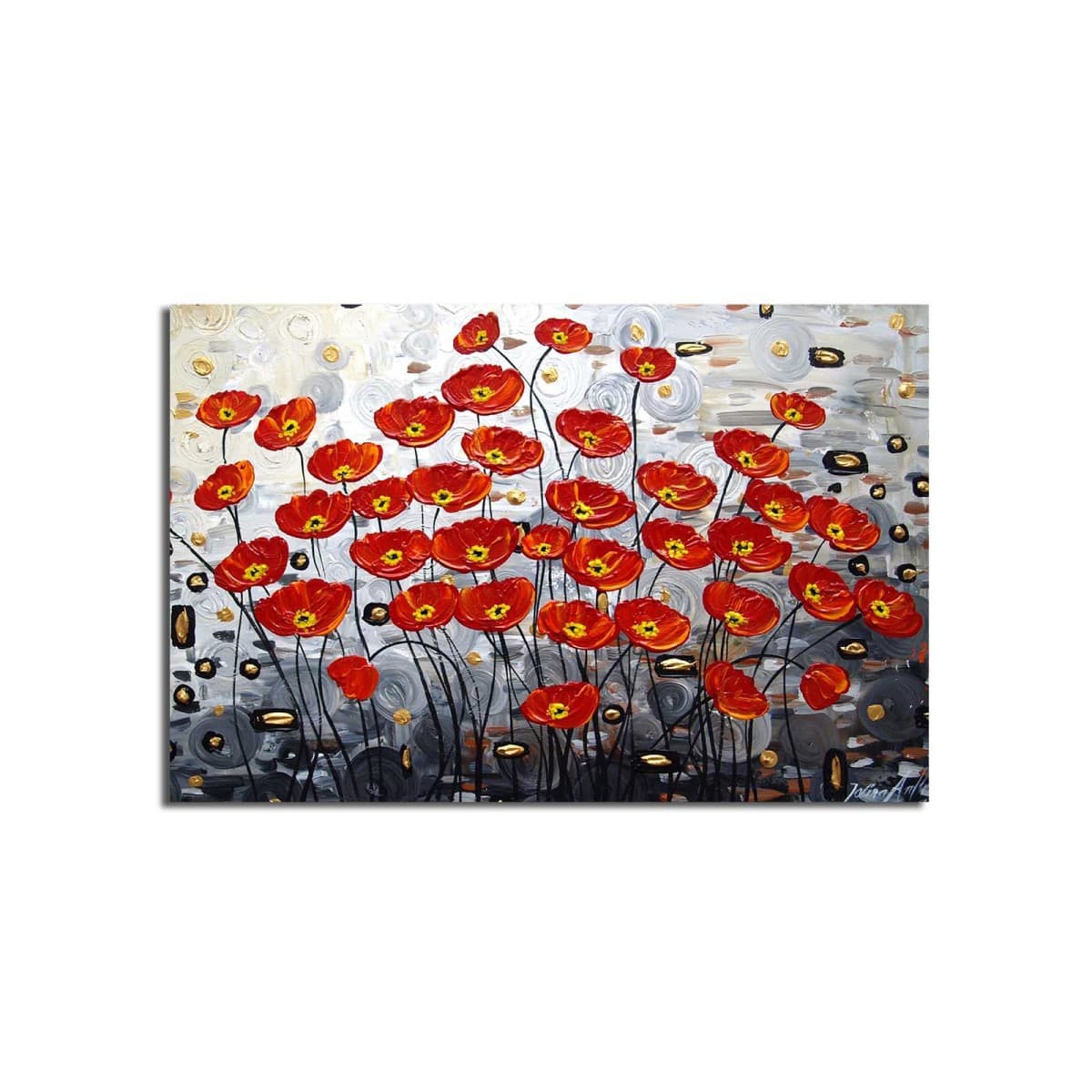 Obraz Poppy 45x70 cm červený