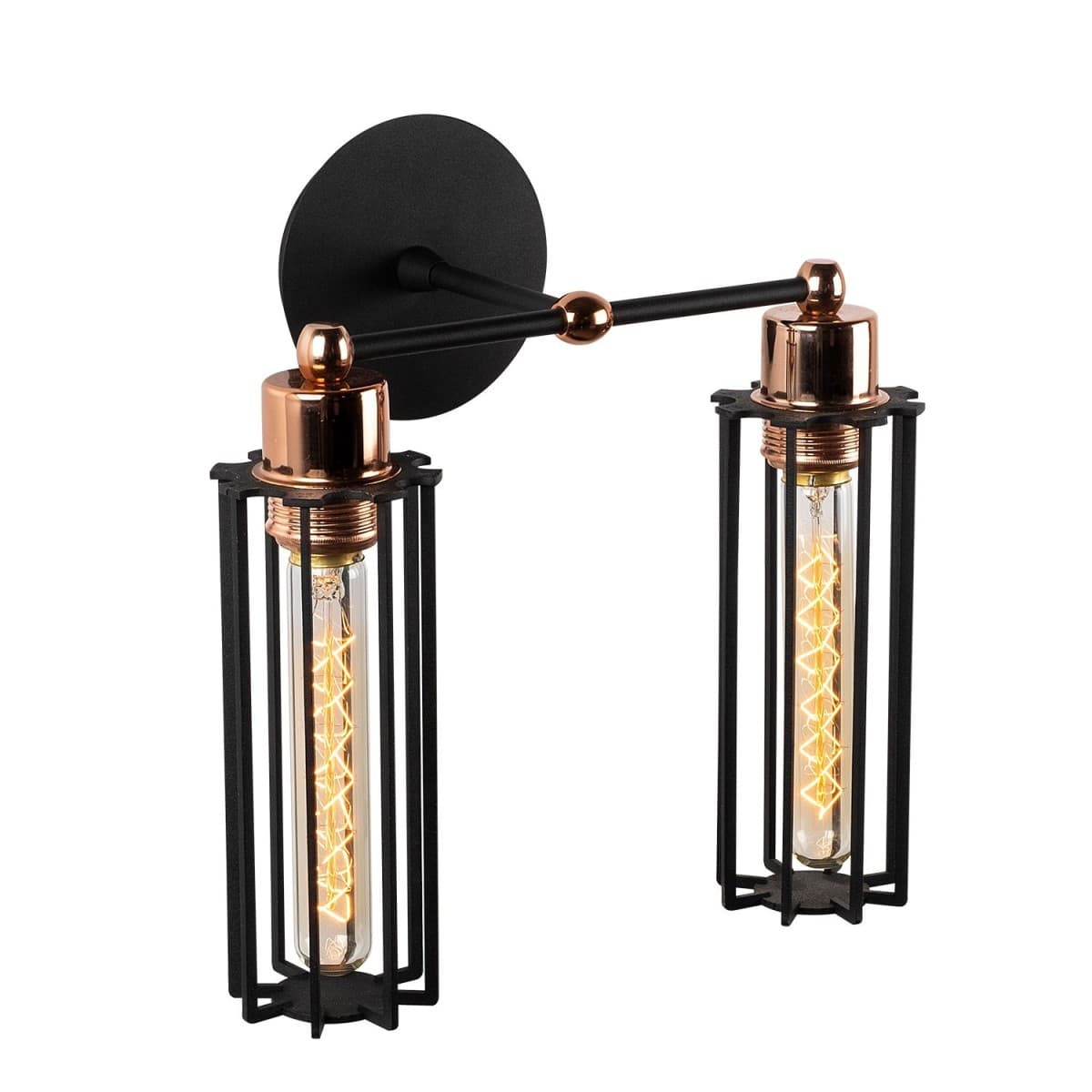 Nástenná lampa Likya II čierna