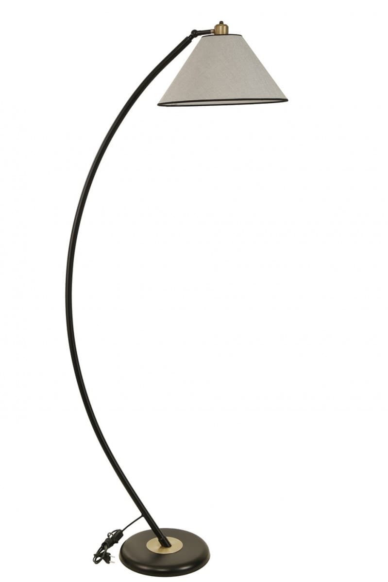 Stojacia lampa Hilal 170 cm svetlo sivá