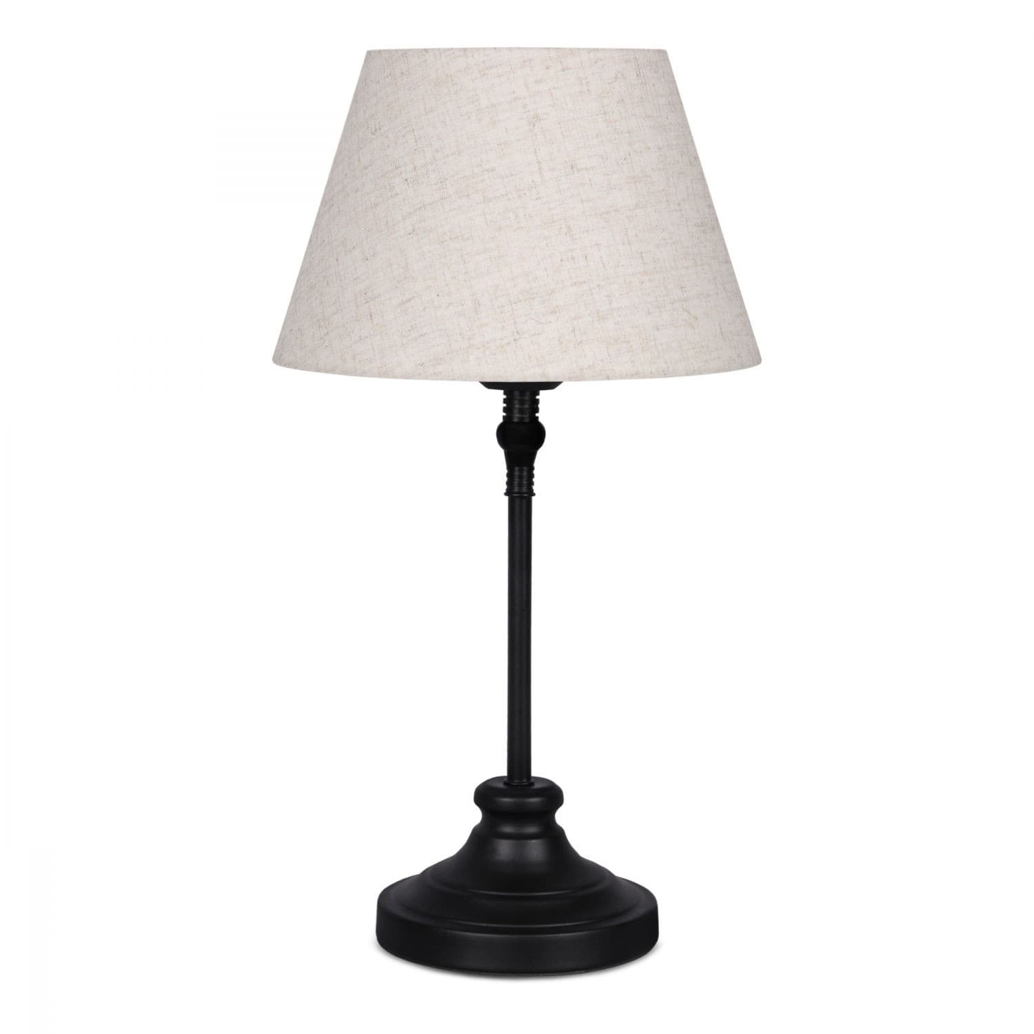 Stolná lampa Milos čierna/krémová