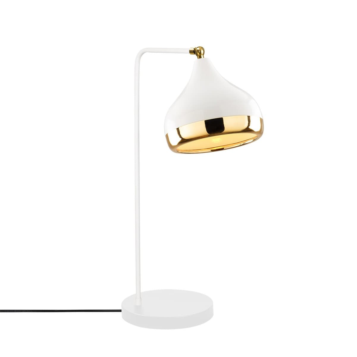 Stolová lampa Yildo biela/zlatá