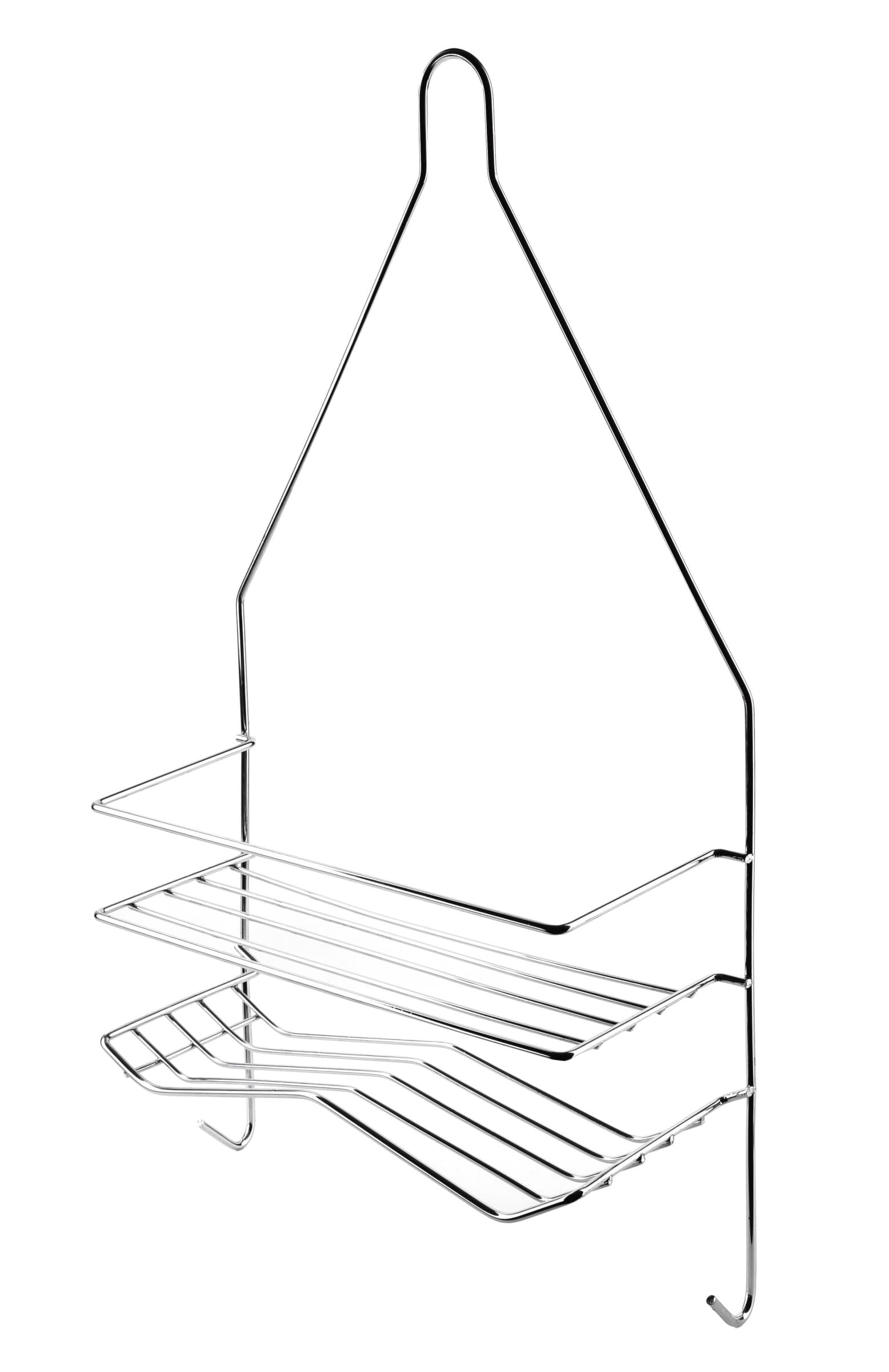 Kúpeľňová polička CARL SILVER 25x45,5 cm strieborná