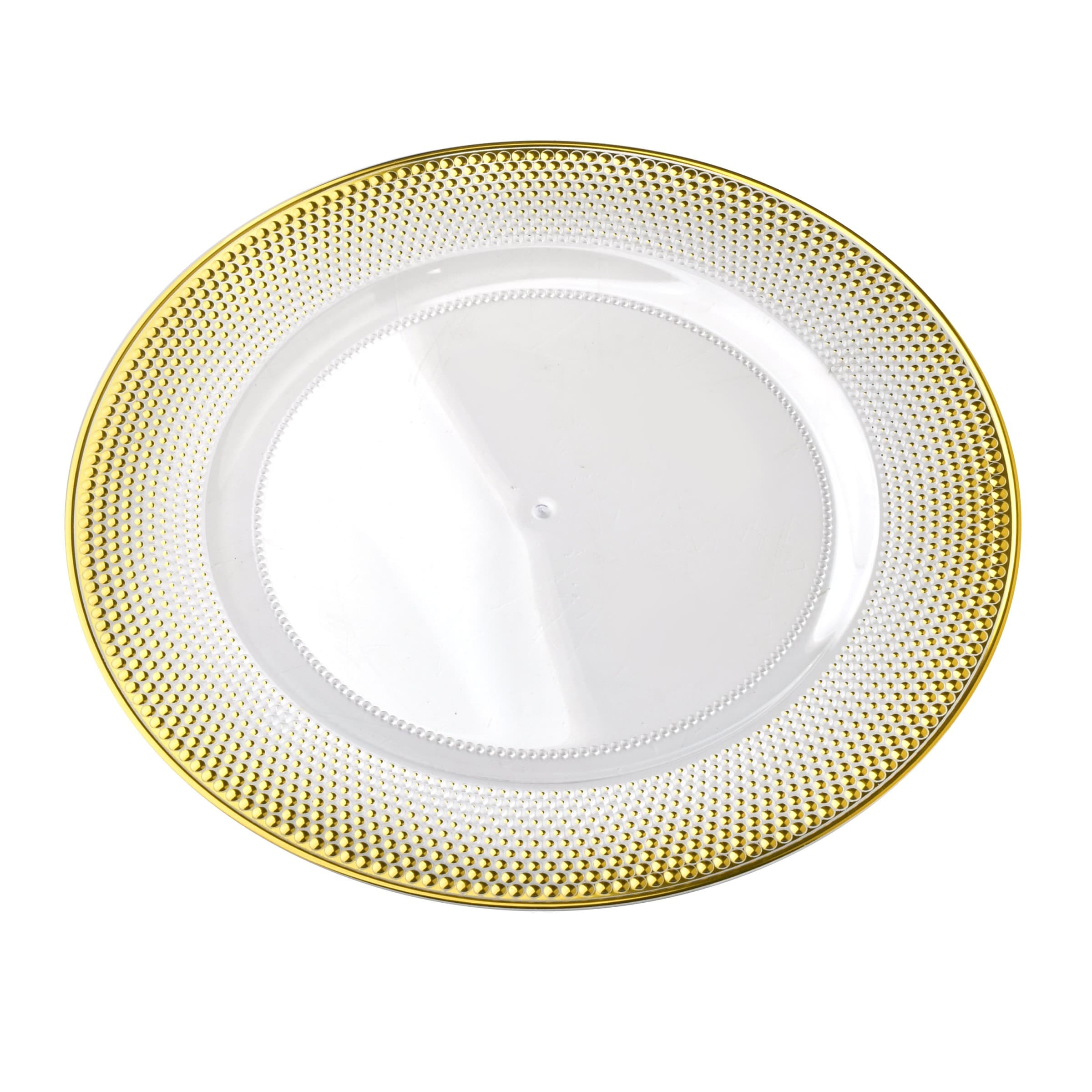 Dekoratívny tanier BLANCHE CLEAR II. 30 cm zlatý