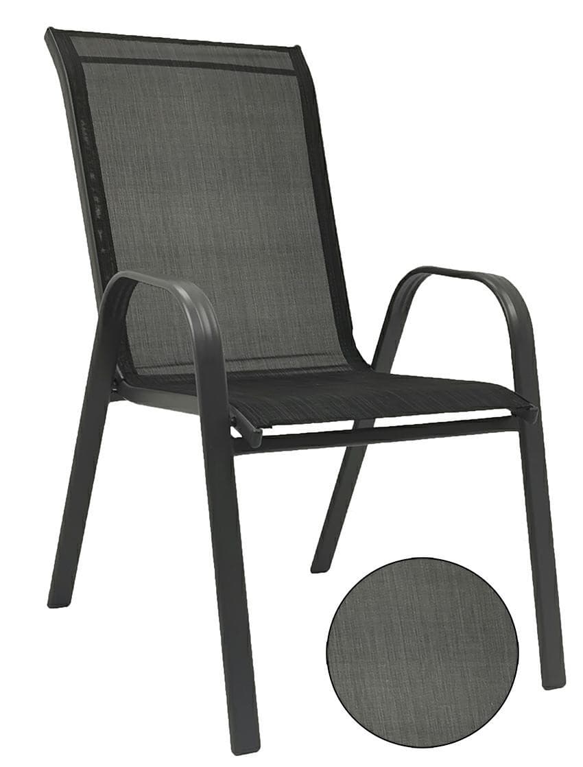 Záhradné kreslo MAJORKA 55 x 65 x 90 cm čierne