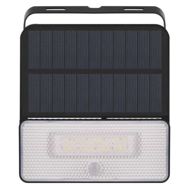 Solárny LED reflektor SOLO II s pohybovým senzorom čierny/neutrálna biela