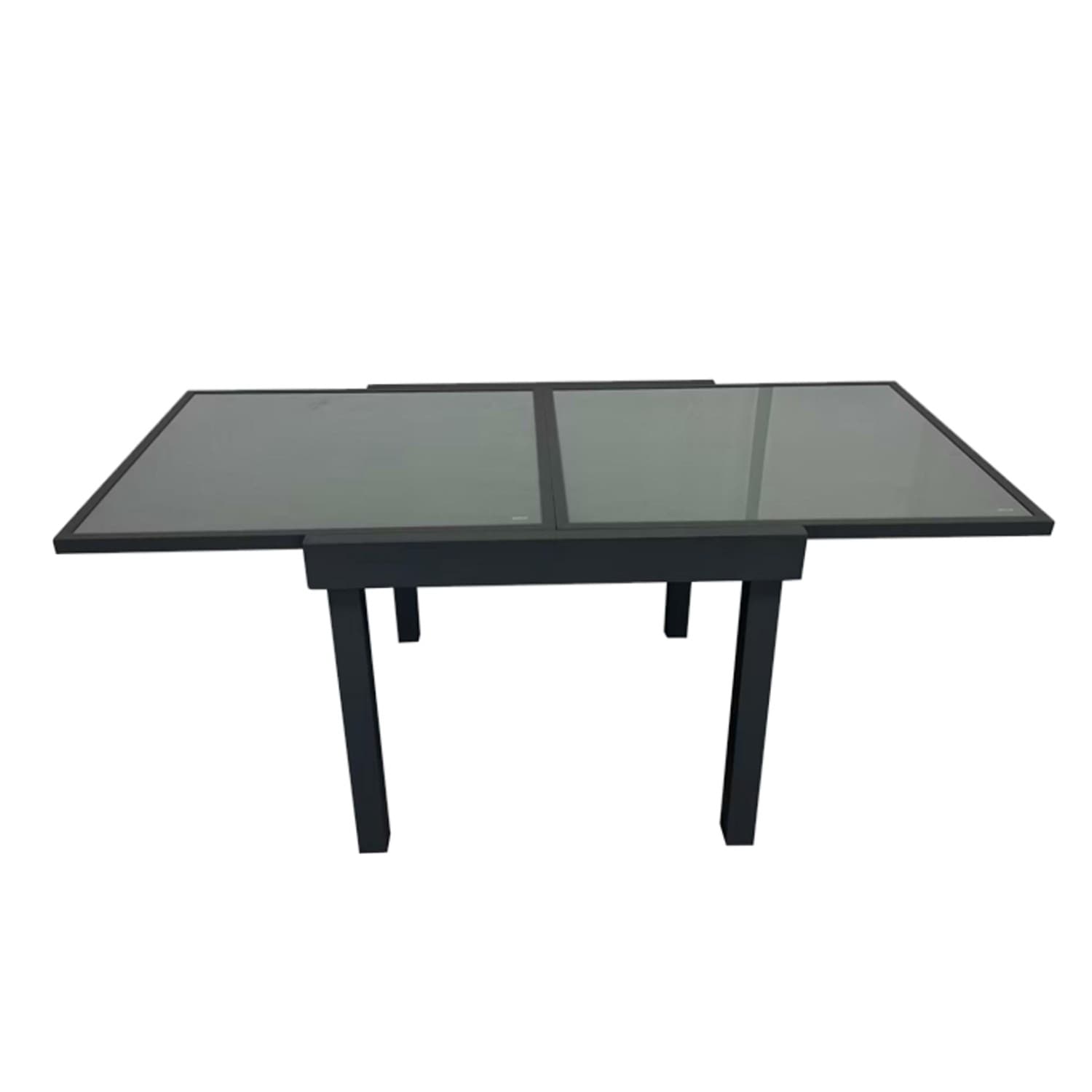 Záhradný hliníkový rozkladací stôl ALEX 90/180 cm čierny