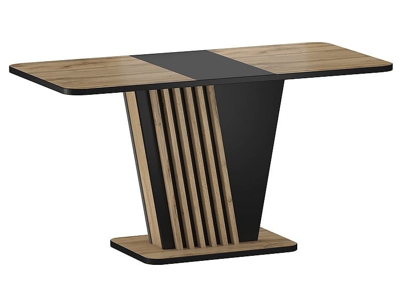 Rozkladací jedálenský stôl Nevio 125/170 cm dub artisan/čierny