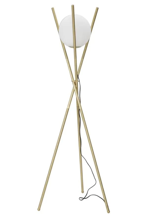Stojacia lampa Glamy 155 cm biela/zlatá