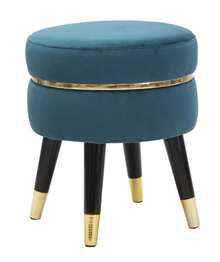 Taburet PARIS 35 cm tyrkysový