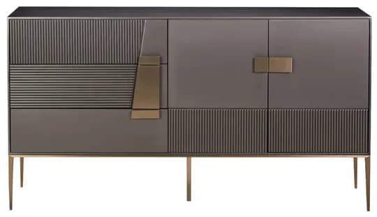 Komoda Stilig ST102 160 cm grafit/zlatá